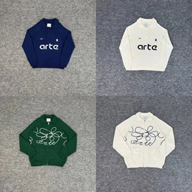 Arte Padrino letter jacquard loose sweater-4406