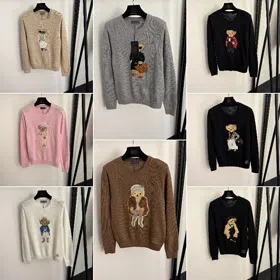 New Polo Ralph Lauren sweater with embroidered bear patch-5392  