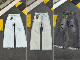 Drew House distressed wide-leg jeans-5488  