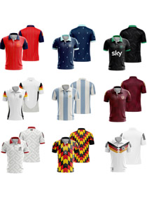 2627 World Cup New Style Football Kit Polo Jersey-6287  